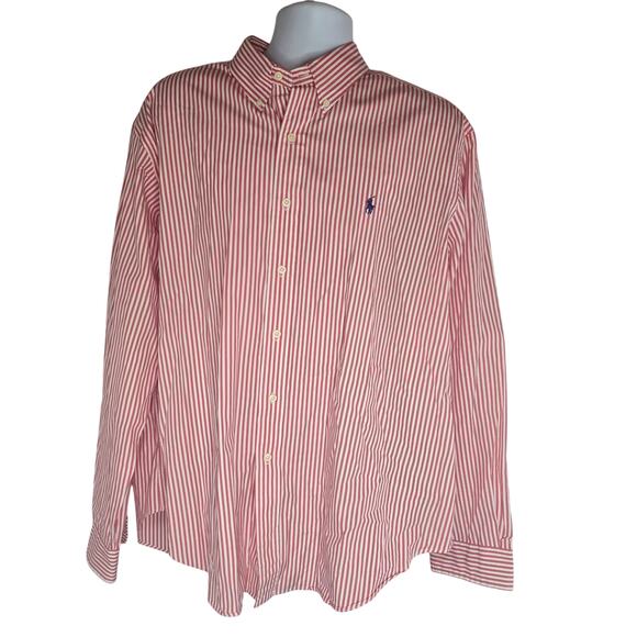 Polo Ralph Lauren Mens Striped Button Down Long Sleeve Shirt XXL - Picture 1 of 5
